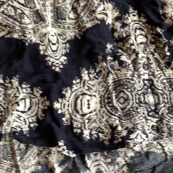 Aakaa navy boho swing dress cover up size S EUC - Picture 2 of 2